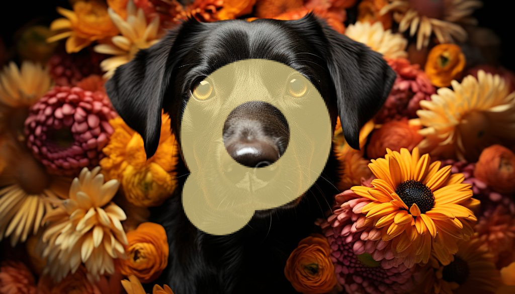 Милый щенок, сидящий на открытом воздухе