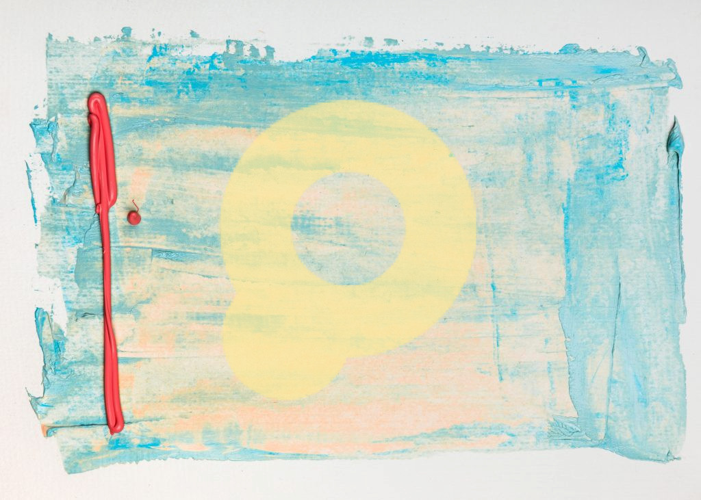 Абстрактная акриловая текстура