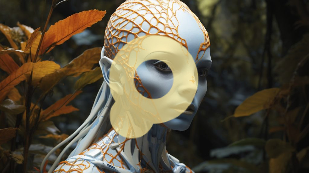 Фантастическая сцена с элементами сюрреализма и мистической атмосферой